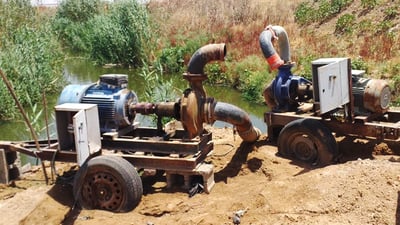 ئاوى پیسی زێراب له‌سه‌ر چه‌ند كێڵگه‌یه‌كى كشتوكاڵى بڕدران