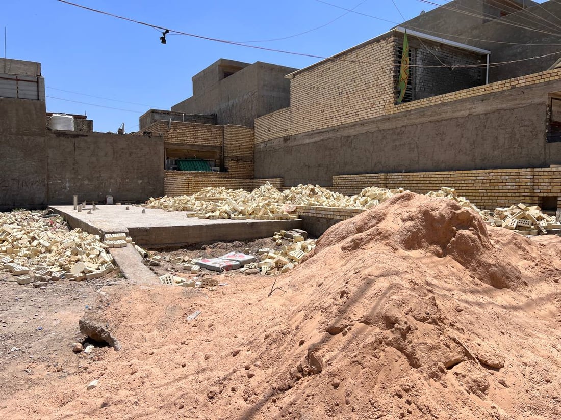 البناء في زراعي الشرطة الخامسة توقف: قوات تمنع مرور الطابوق والمواد