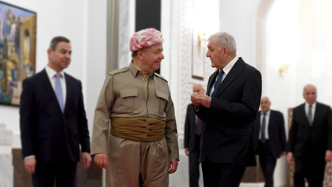 صور من لقاء رئيس الجمهورية وبارزاني: ضرورة التشاور بشأن بقاء قوات التحالف