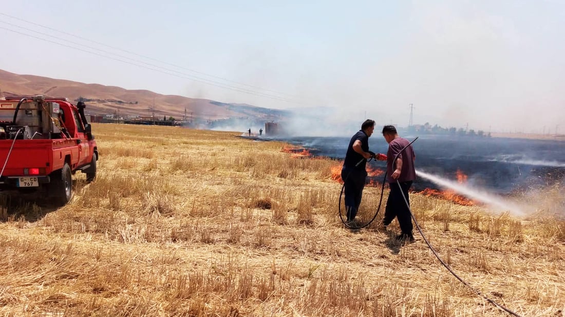 دوو ئاگر کەوتنەوە لە دوو گوندی زاخۆ روویاندا و کۆنتڕۆڵکران