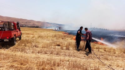 دوو ئاگر کەوتنەوە لە دوو گوندی زاخۆ روویاندا و کۆنتڕۆڵکران