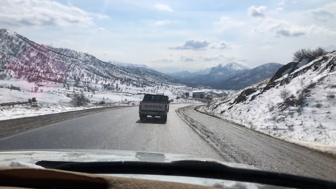 تحديد 60 كم لسرعة السيارات في السليمانية.. الثلوج تجعل القيادة أصعب