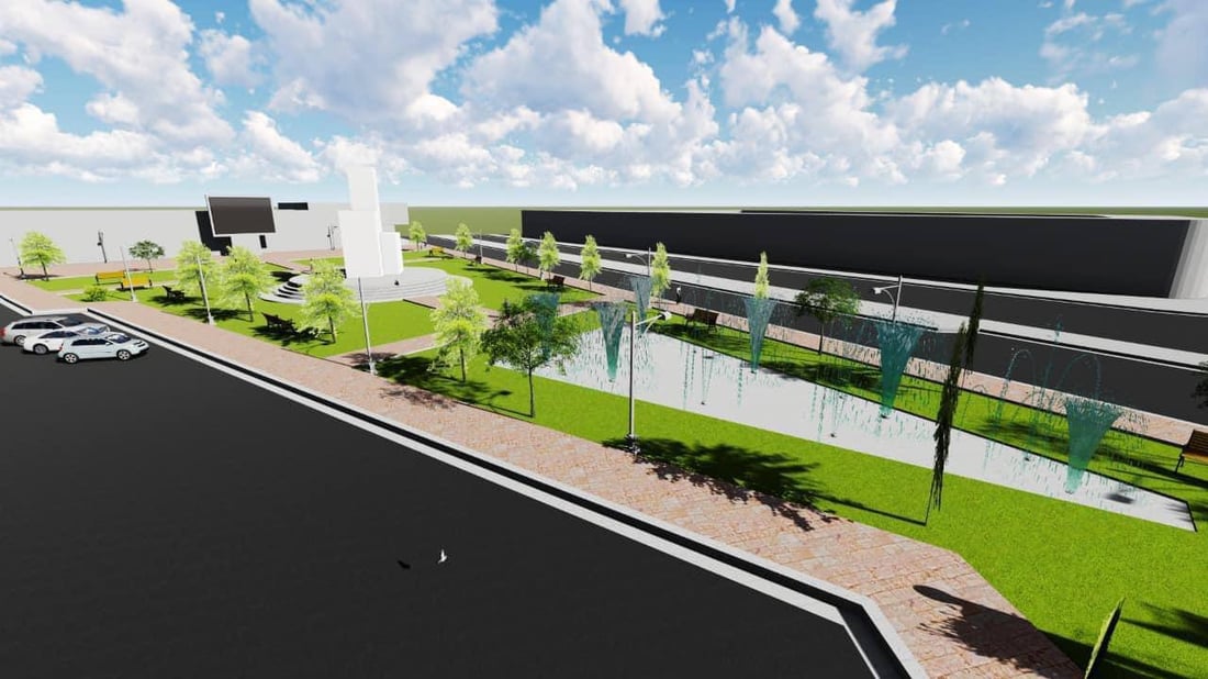 الكوت تحول ساحة التظاهرات إلى حديقة عامة ونصب للحرية ونافورات (صور)