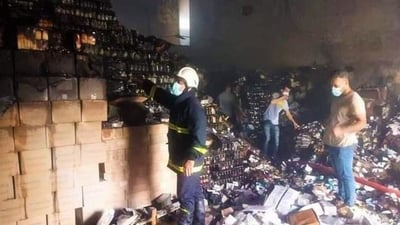 بابل: حريق في مذخر مستشفى الشوملي يلتهم طناً من الادوية (صور)