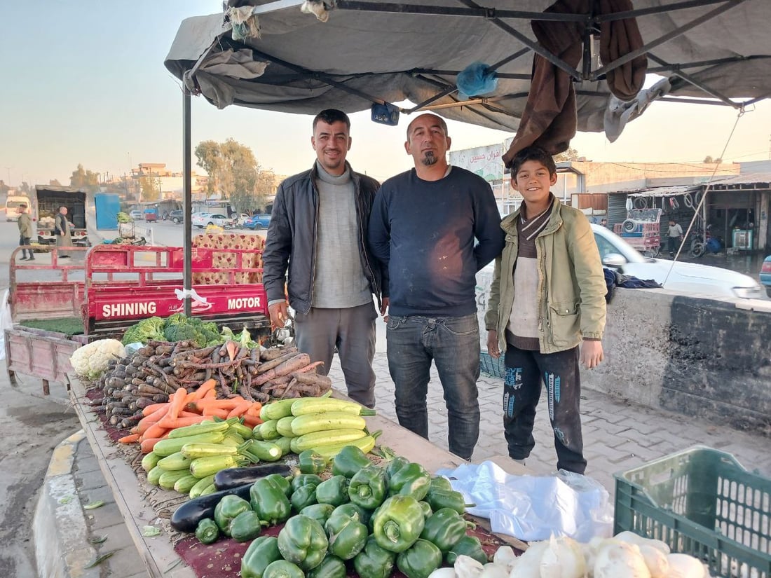 من صباحات العلوة في آلتون كوبري – كركوك: الخضار طازجة والبيع بأرباح بسيطة