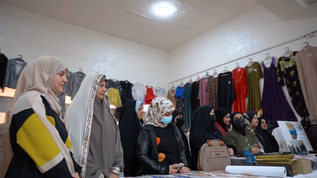 “خياطة صيانة ميكانيك”.. معرض لنتاجات أصحاب المشاريع الصغيرة في واسط (صور)