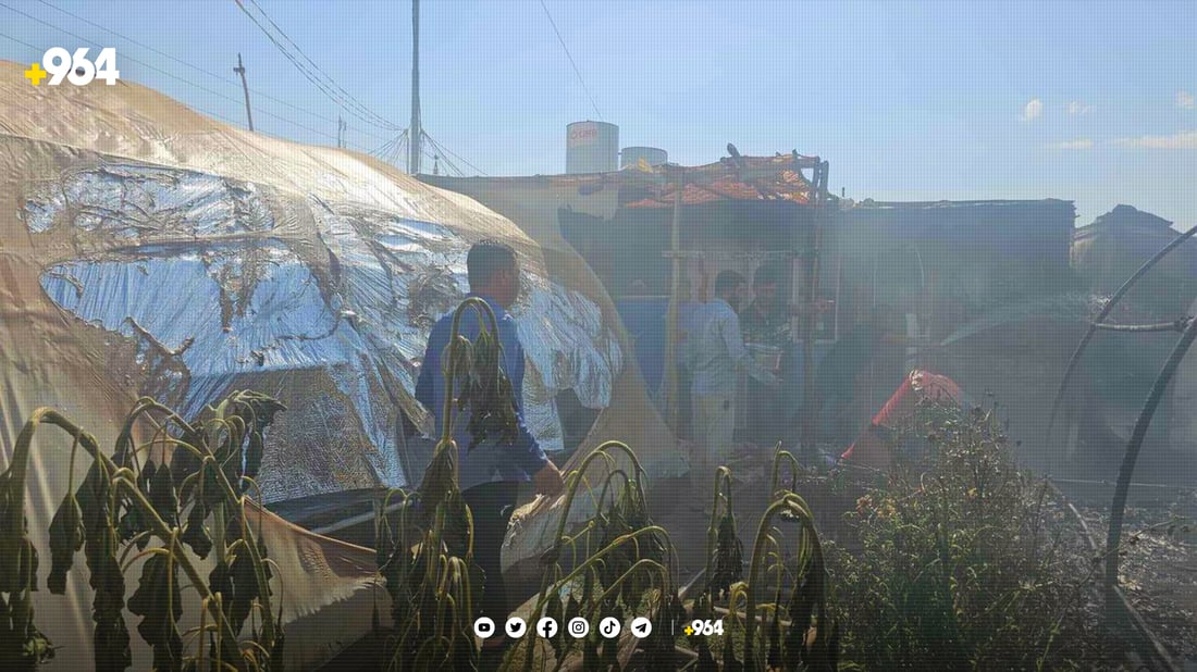 دووەمجارە کەمپی کەپەرتوو دەسوتێت