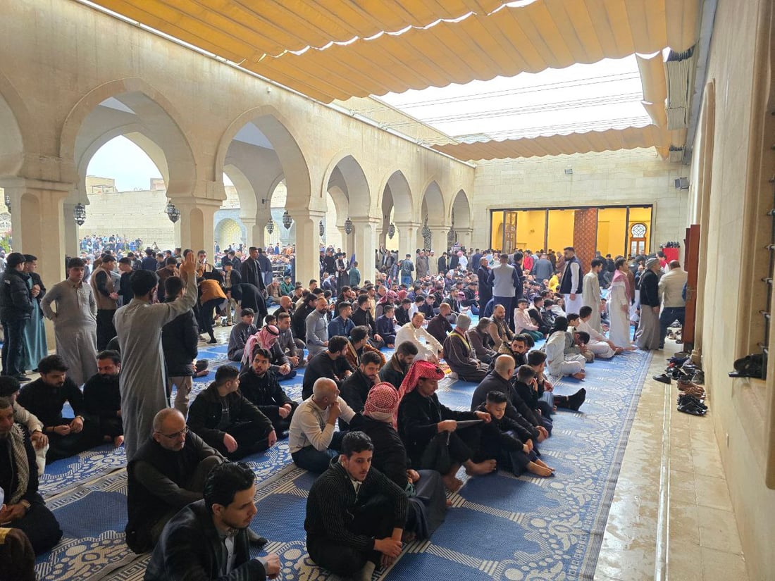 جامع النوري الكبير في الموصل يقيم أول صلاة عيد بعد إعادة إعماره