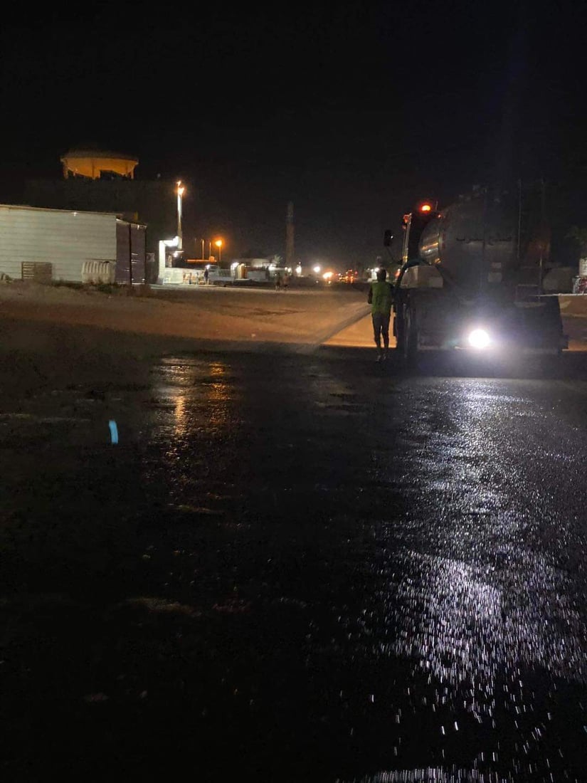 صور: شباب حمرين يغسلون شوارع السعدية وينيرون مقبرة النبي إسماعيل استعدادا للعيد