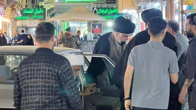 Muqtada Al-Sadr visits Grand Ayatollah Ali al-Sistani