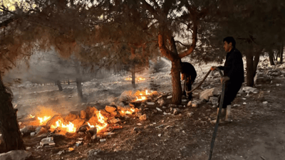 ئاگرەكەی دارستانی هەیبەت سوڵتان کۆنتڕۆڵ کرا