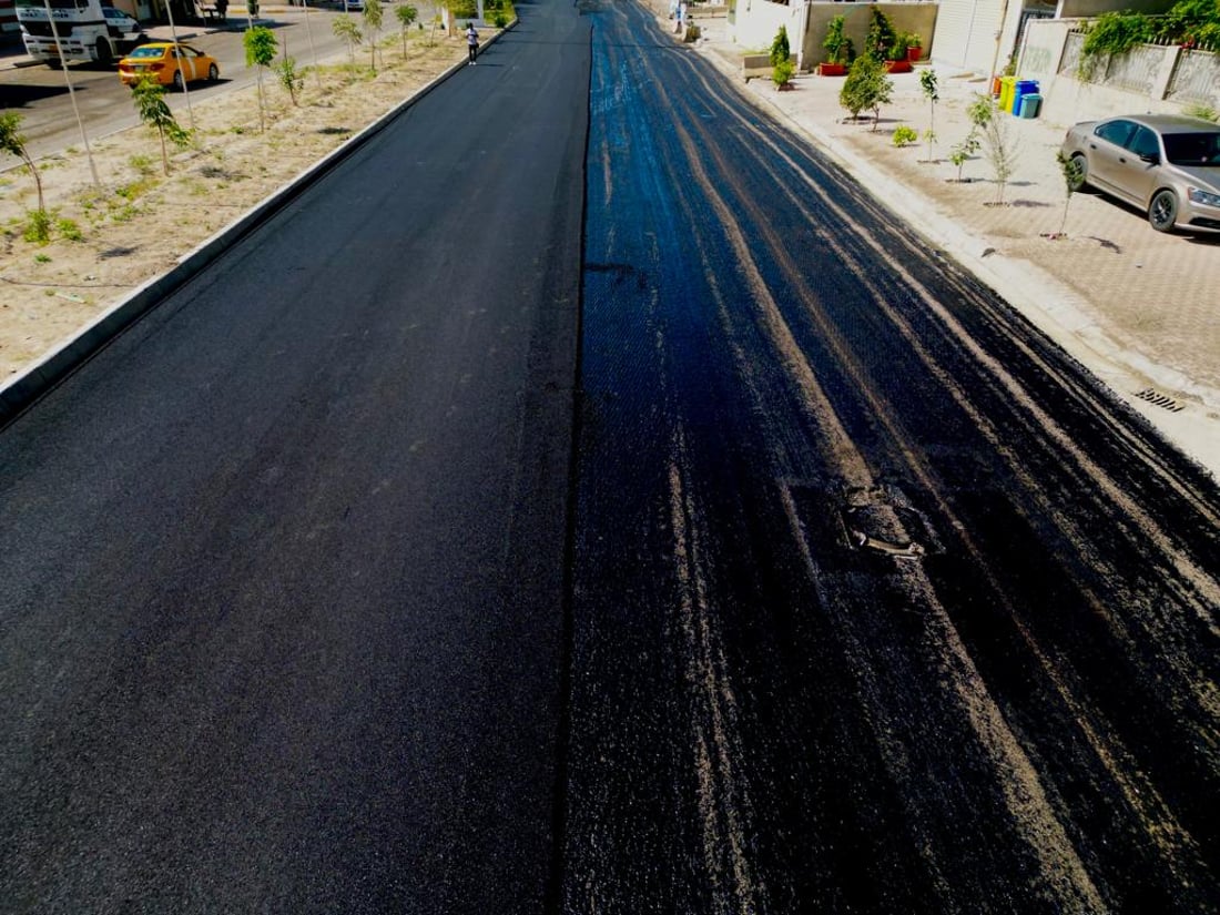صور من كركوك: تبليط أهم شوارع الواسطي.. وطرق الريف وصلت إلى 97% لأول مرة