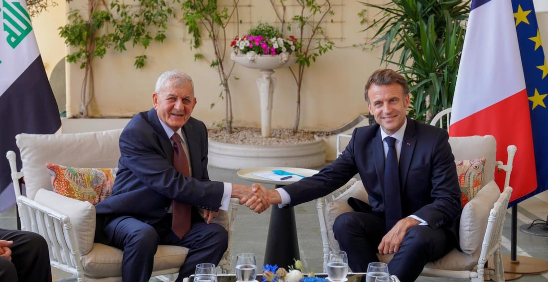 Iraqi, French presidents meet in Nice during UN Ocean Conference