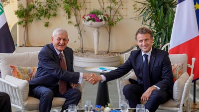 Iraqi, French presidents meet in Nice during UN Ocean Conference