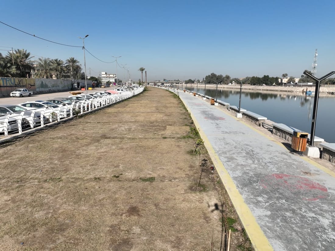 صور من ضفاف شط الحلة بعد إنجاز المرحلة الأولى من التطوير