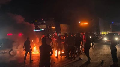 خۆپیشاندانەکەى ئەعزاز لە حەلەب؛ بەزەبرى هێز بڵاوەی پێکرا