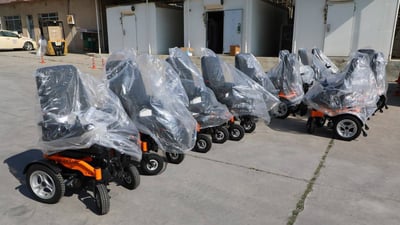 Iraqi Ministry of Health distributes electric wheelchairs in Sulaymaniyah