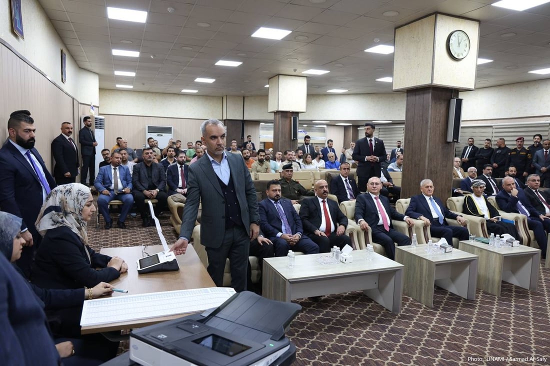 ممثل الأمم المتحدة برفقة رئيس الجمهورية في المفوضية ودعوة لتوخي النزاهة