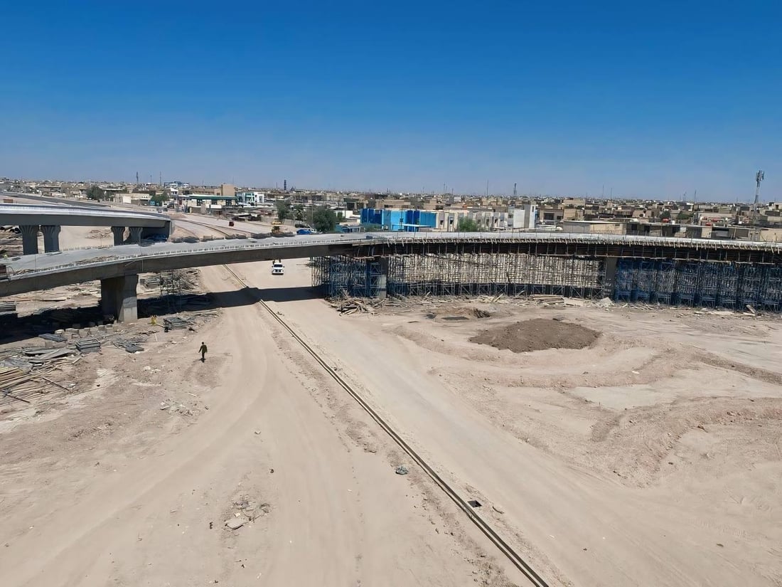 صور: الإعمار تنجز 86% من مجسرات ونفق الكرامة في العمارة