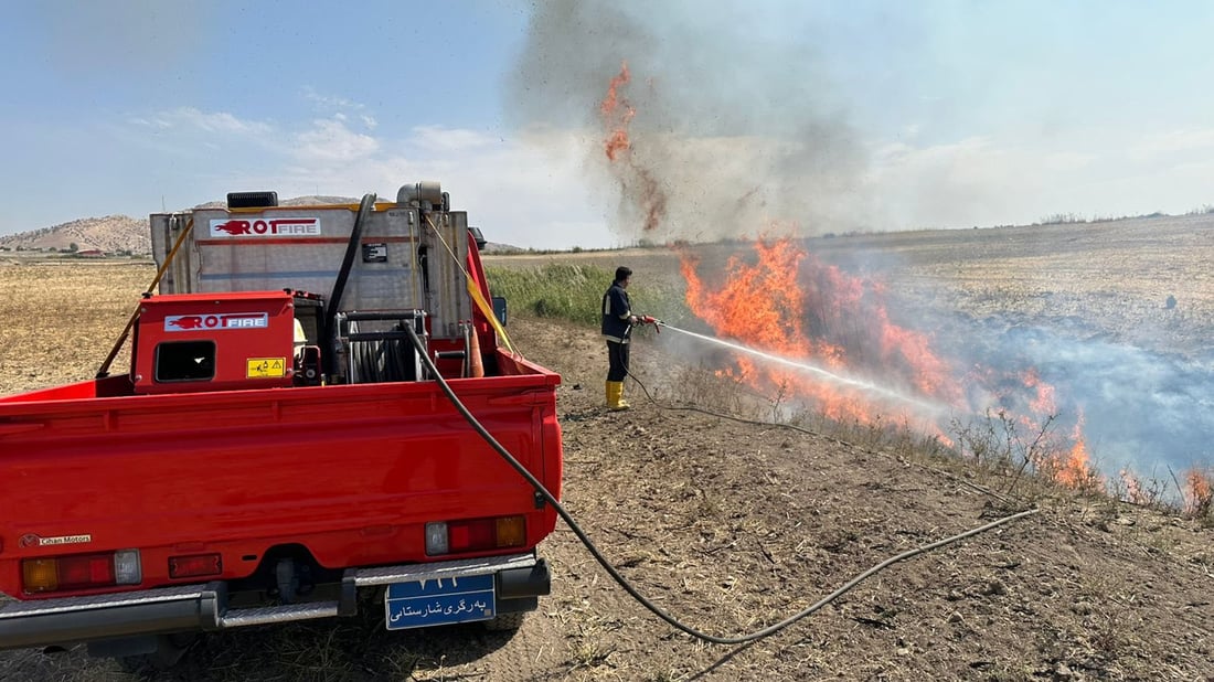 ئاگر لە پووش و پەڵاشی گوندێکی ناحیەی رزگاری زاخۆ کەوتەوە