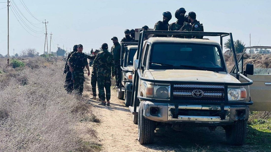 صور: دهم وتفتيش وتمشيط.. الحشد ينفذ عملية أمنية في الطارمية