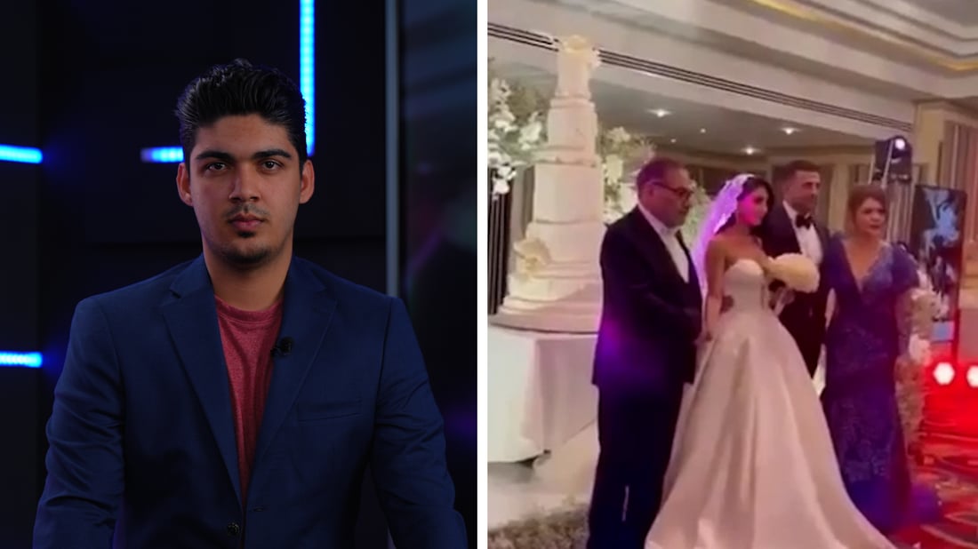 باس باسى کچەکەى شەمخانییە؛ بە جلى نیمچەڕووتەوە ئاهەنگى هاوسەرگیرى کردووە
