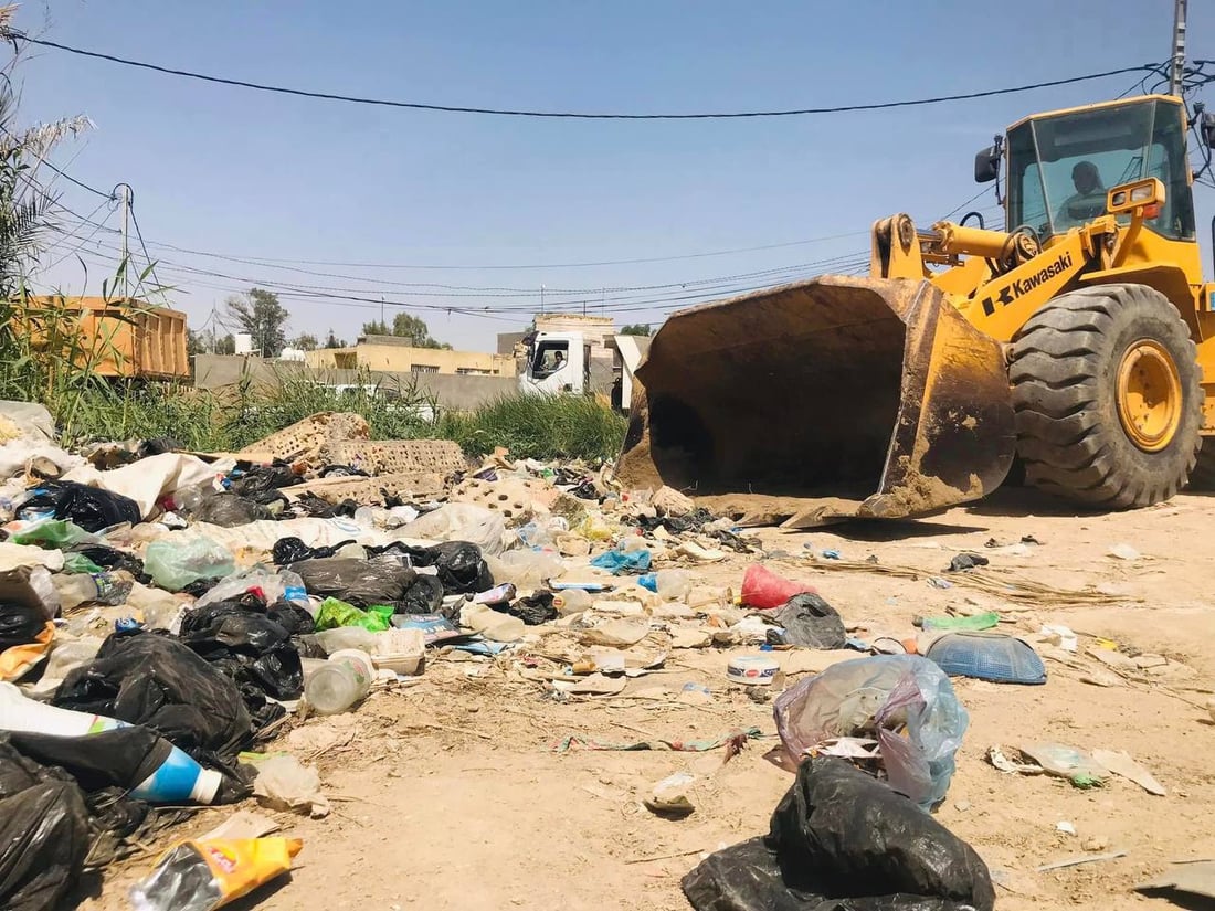 أسبوع كامل من التنظيف اليومي لسوق شعلان في النجف (صور)