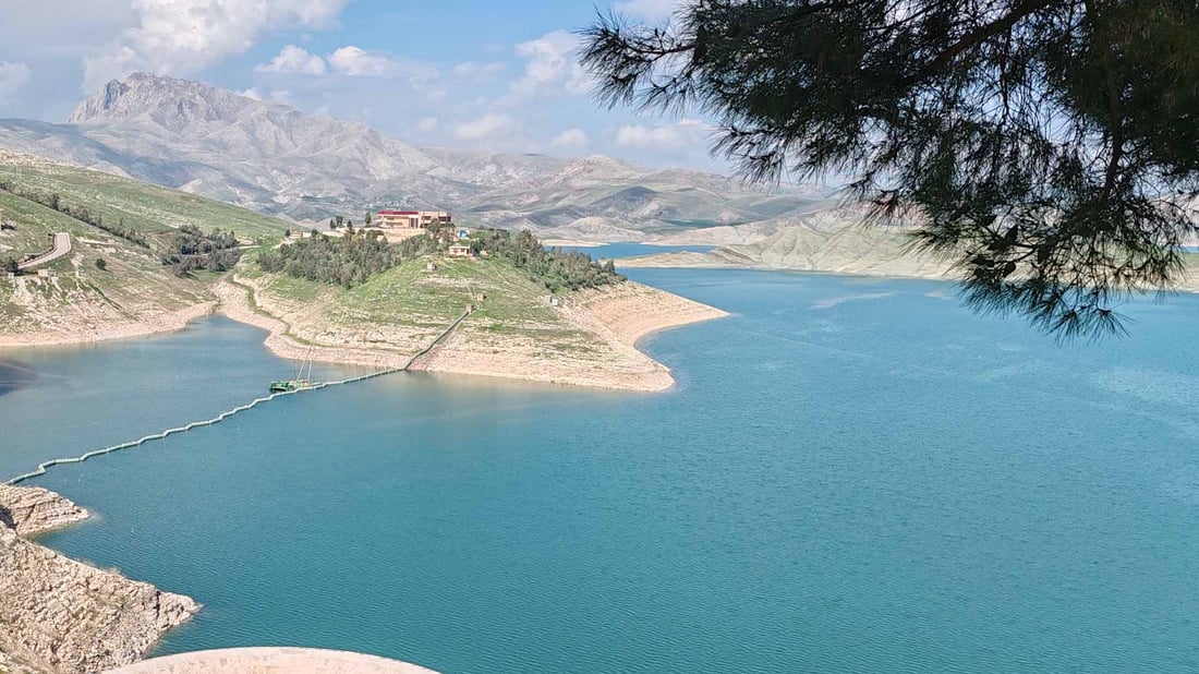 ئاستى ئاوى بەنداوى دوکان نزیکەى یەک مەتر لە ساڵى رابردوو زیاترە