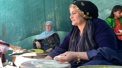 ژنانی دەستڕەنگینی هەورامان لە تەوێڵە کۆبوونەوە 