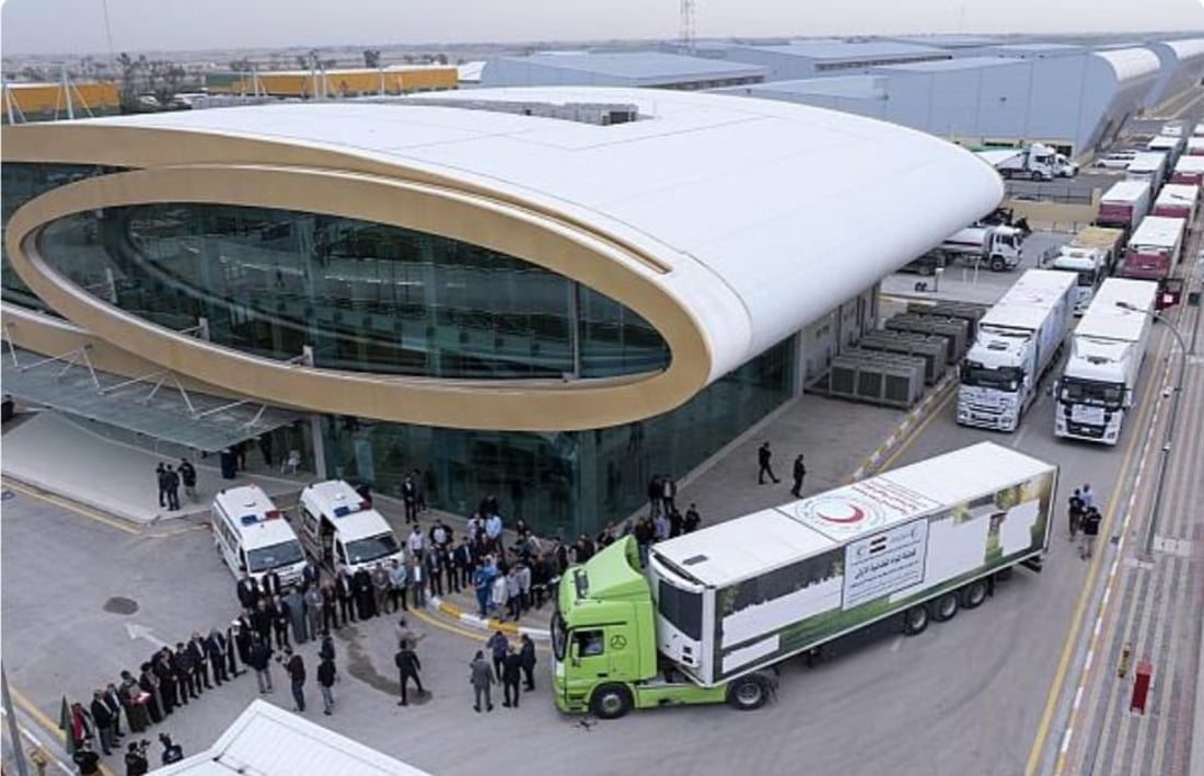 Al-Abbas Shrine dispatches 38 trucks of humanitarian aid to Iran