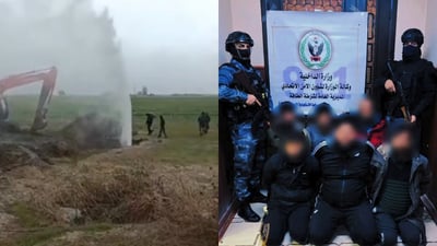 لە کەرکوک دەستبەسەر بۆرییەکی بەقاچاخبردنی نەوتی رەشدا گیرا