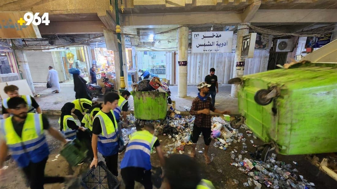 صور: بلدية السماوة لا تغطي 1600 موكب والمتطوعون نظفوا الشوارع بعد ليلة الزناجيل