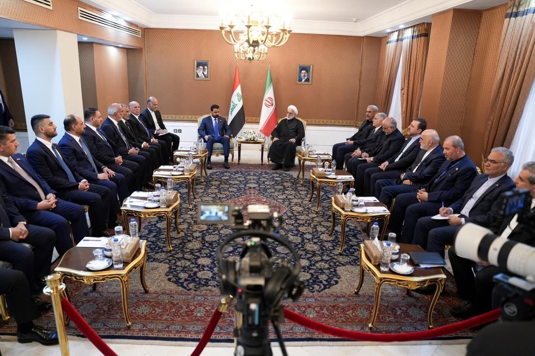 الزيدي يبحث مع رئيس السلطة القضائية الإيرانية تعزيز التعاون القضائي والاقتصادي