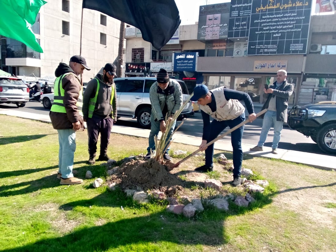 “وزارتنا تزرع” حملة تشجير تطلقها الداخلية في بغداد