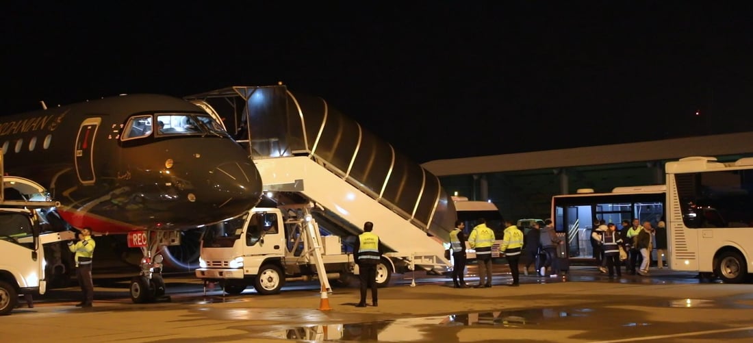 یەکەم گەشت لە فڕۆکەخانەى جەلال تاڵەبانییەوە ئەنجامدرا