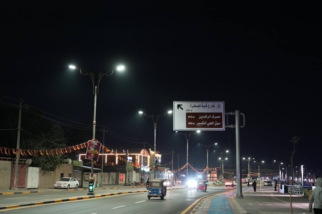 بطول 2.6كم.. صور جوية لافتتاح كورنيش قضاء الحي الجديد في واسط