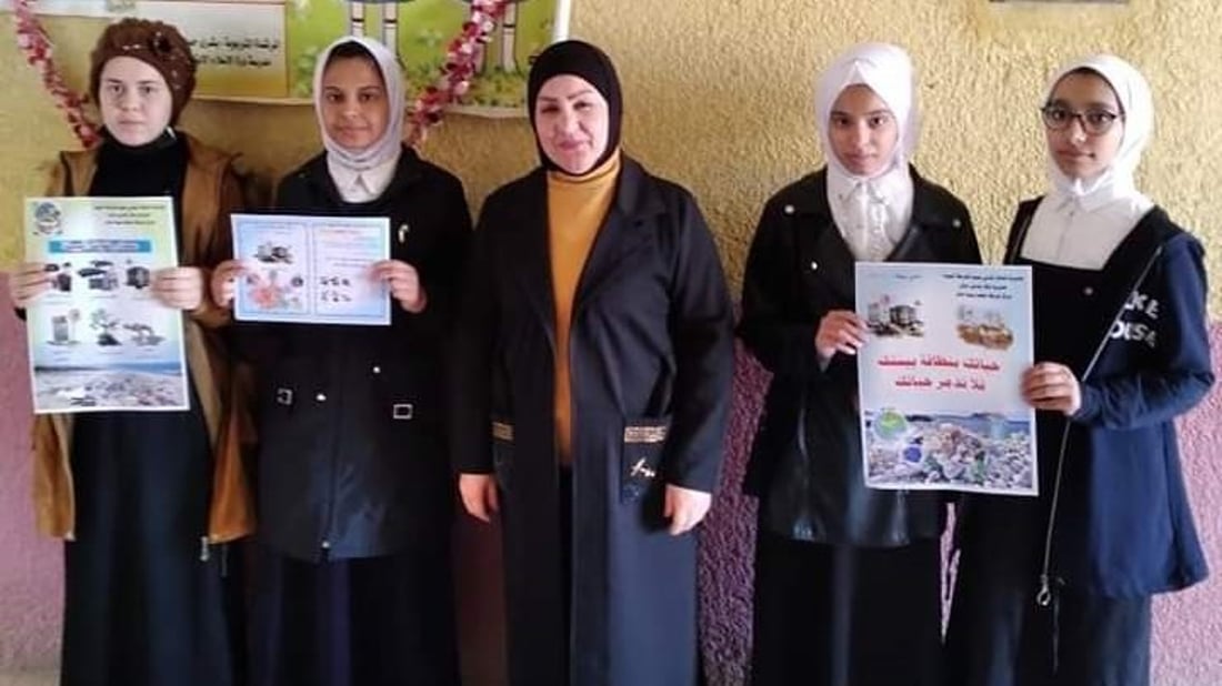 صور: شرطة البيئة تدخل مدارس بعقوبة لتوعية الأطفال عن أهمية أنهار بلادهم