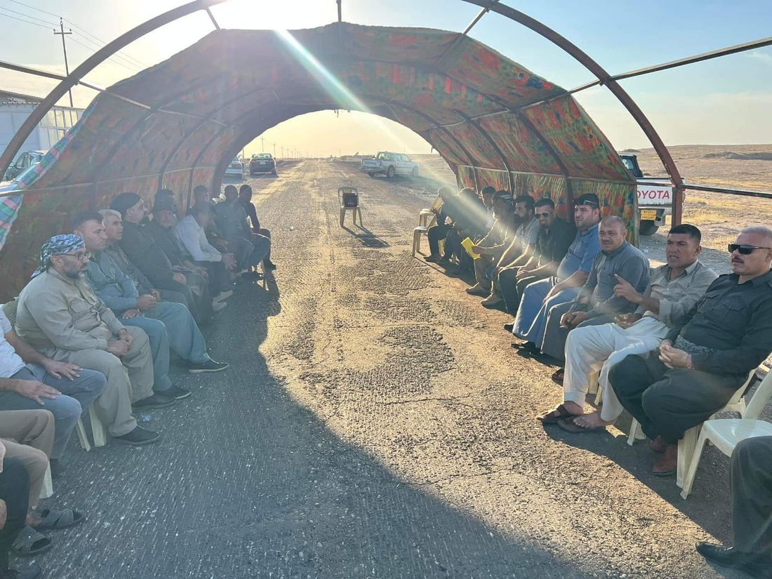 جوتیارانی ناوچەی داودە رێگای ناوچەکەیان داخست