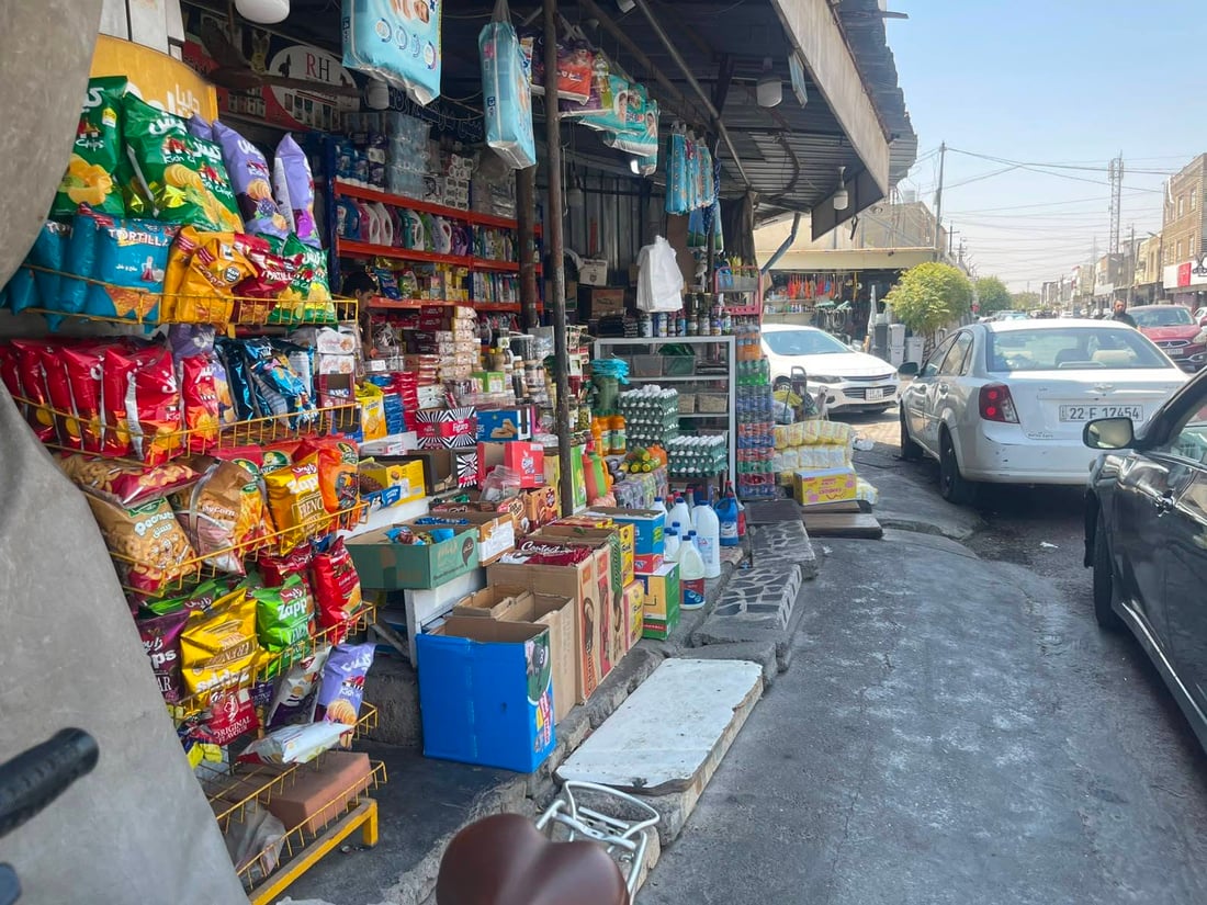 شۆستەی دوو بازاڕی هەولێر لە کەلوپەلی دوکانداران و عارەبانە پاککرایەوە