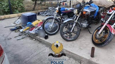 باندێکی دزینی ماتۆڕسکیل لە سلێمانی دەستگیر کران