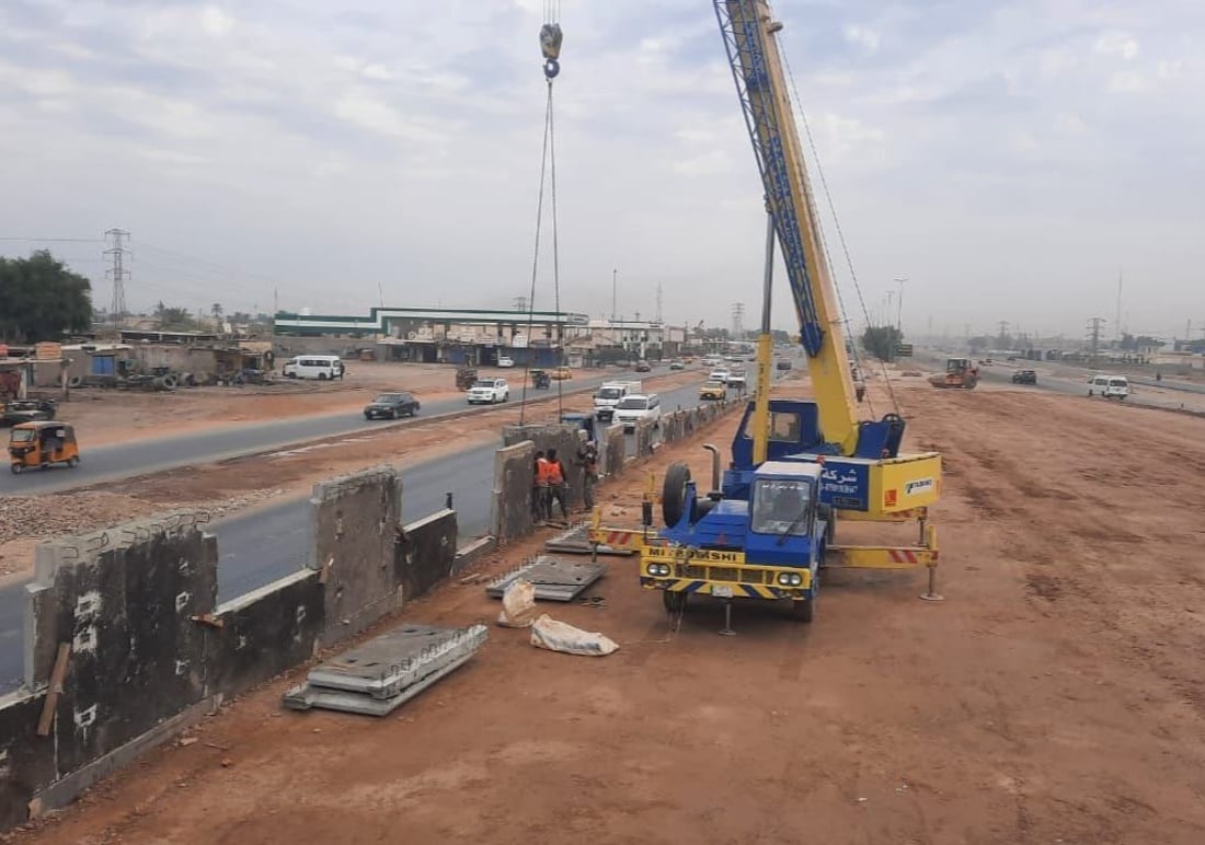 صور من مدخل بغداد – ديالى.. الأعمال تسير بسرعة ونسبة إنجاز المشروع 88%