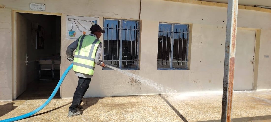 شارەوانیی هەولێر قوتابخانەکان و دایەنگەكان دەشووات