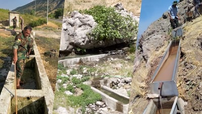 لە بارزان گۆلە ئاوی ئاژەڵە کێویەکانیان خاوێنکردەوە