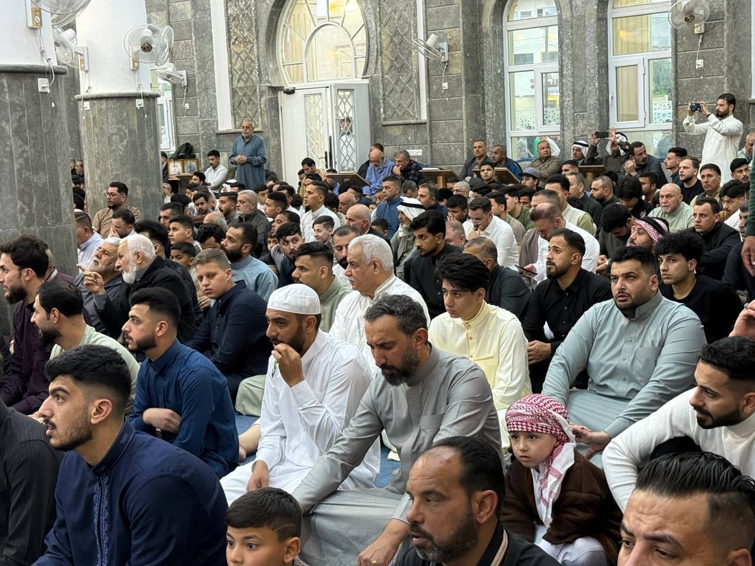 964 غطت صلوات العيد في كل العراق والختام من جامع النبي شيت بأيمن الموصل