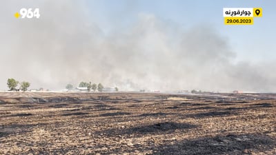 هاوڵاتییەك بەهۆی ئاگرەكەوە رەوانەی نەخۆشخانە كراوە