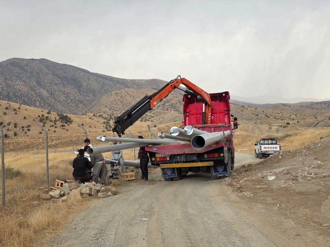 کارەبا بۆ گوندێکی پشدەر دابین دەکرێت