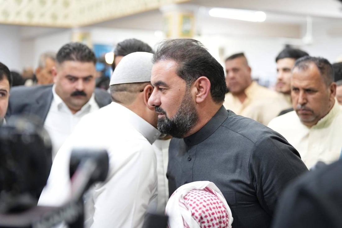 الوحيد الذي فتح بابه للمصلين في الأنبار.. صور من صلاة العيد بجامع الكرمة الكبير