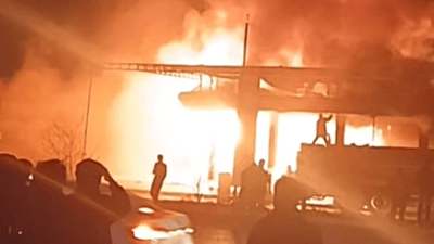 ئاگرەکەى بەنزینخانەى قوشتەپە پەیوەندى بە هێرشى درۆنییەوە نییە