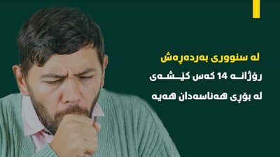 رۆژانه‌ لانیكه‌م 14 كه‌س پشکنینی هەوکردنی بۆڕی هەناسەدانیان بۆ دەکرێت