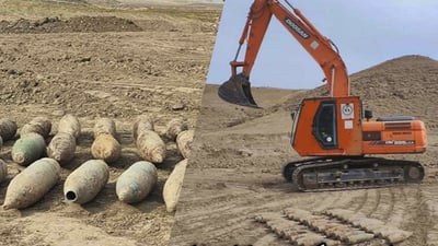 32 هەزار مەتر دووجا زەوی گوندێکی گەرمیان لە مین پاککرایەوە